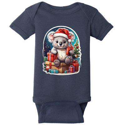 Christmas Koala Bear Baby Bodysuit