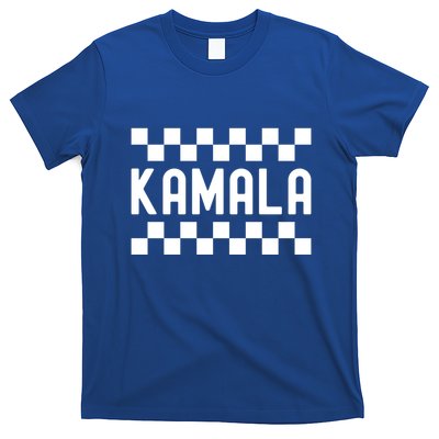 Checkered Kamala Black And White Checkerboard Funny Gift T-Shirt