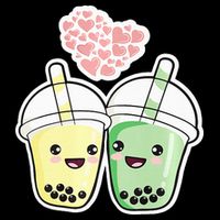 Cute Kawaii Boba Bubble Tea Cooling Performance Crew T-Shirt
