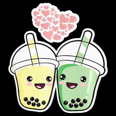 Cute Kawaii Boba Bubble Tea T-Shirt