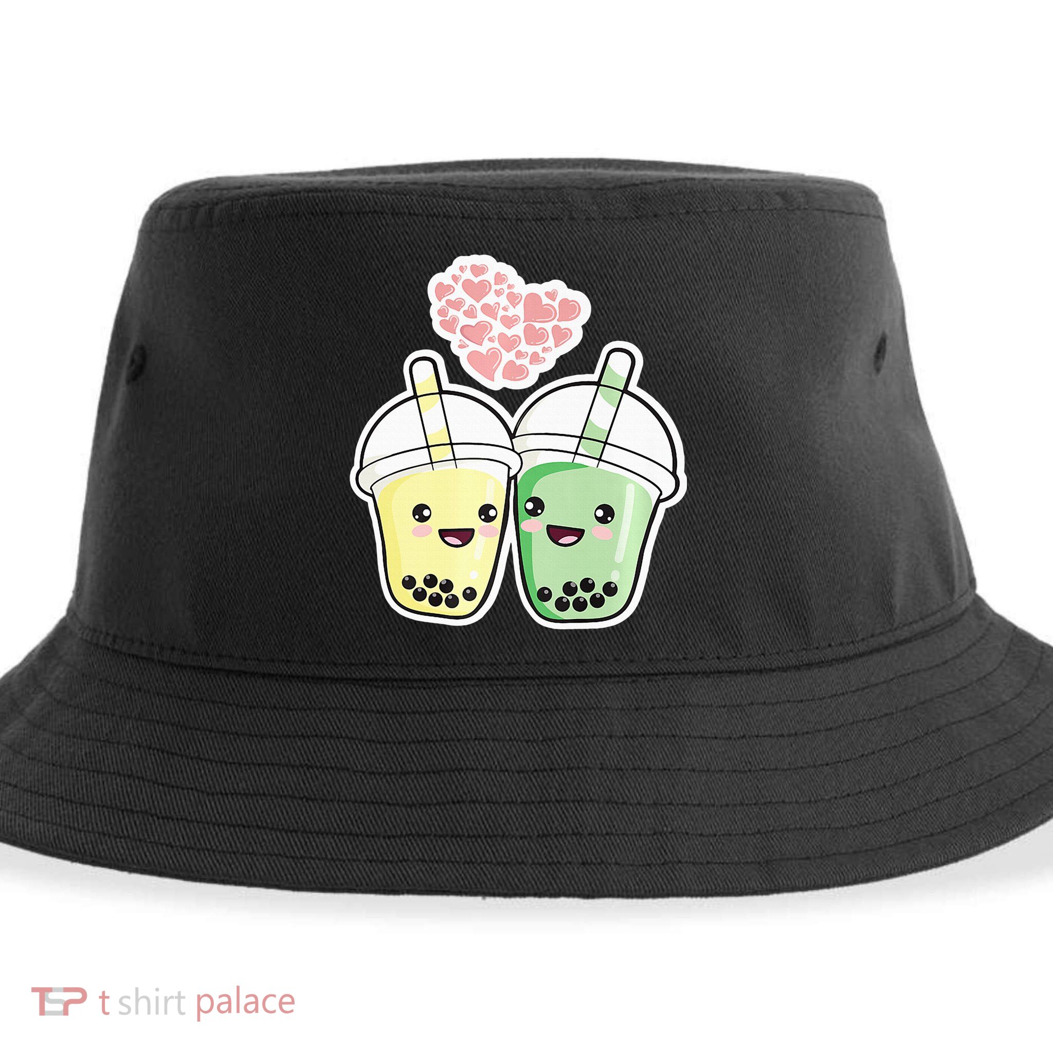 Cute Kawaii Boba Bubble Tea Sustainable Bucket Hat