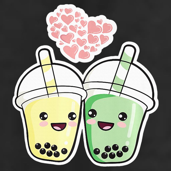 Cute Kawaii Boba Bubble Tea 11oz C Handle Ceramic Mug