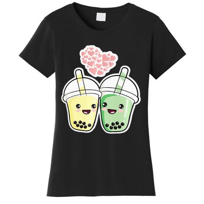 Cute Kawaii Boba Bubble Tea Women's T-Shirt