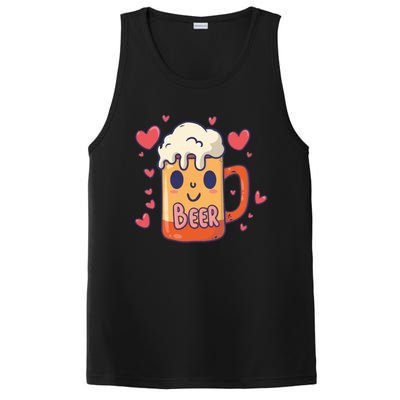 Cute Kawaii Beer Mug Beer Love PosiCharge Competitor Tank