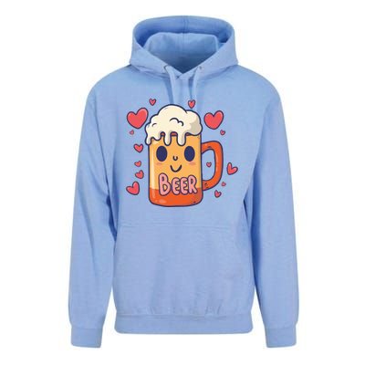 Cute Kawaii Beer Mug Beer Love Unisex Surf Hoodie