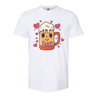 Cute Kawaii Beer Mug Beer Love Softstyle® CVC T-Shirt