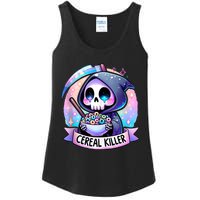 Cereal Killer Breakfast Cereal Bowl Cereals Skull Skeleton Ladies Essential Tank