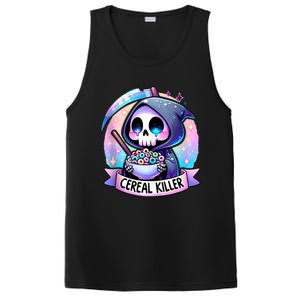 Cereal Killer Breakfast Cereal Bowl Cereals Skull Skeleton PosiCharge Competitor Tank