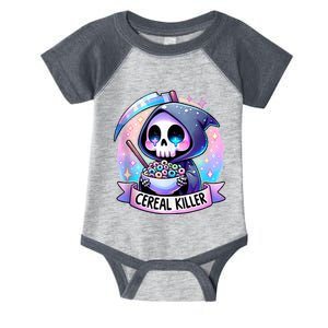 Cereal Killer Breakfast Cereal Bowl Cereals Skull Skeleton Infant Baby Jersey Bodysuit