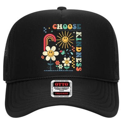   Choose Kindness Be Kind Inspirational High Crown Mesh Back Trucker Hat