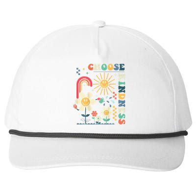   Choose Kindness Be Kind Inspirational Snapback Five-Panel Rope Hat