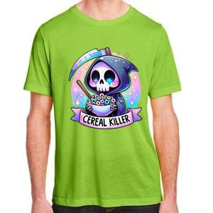 Cereal Killer Breakfast Cereal Bowl Cereals Skull Skeleton Gift Adult ChromaSoft Performance T-Shirt