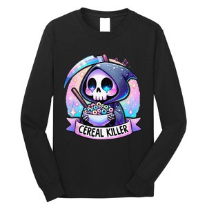 Cereal Killer Breakfast Cereal Bowl Cereals Skull Skeleton Gift Long Sleeve Shirt