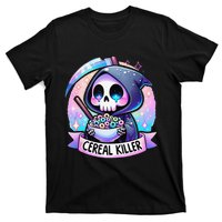 Cereal Killer Breakfast Cereal Bowl Cereals Skull Skeleton Gift T-Shirt