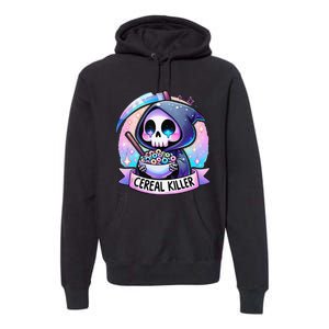 Cereal Killer Breakfast Cereal Bowl Cereals Skull Skeleton Gift Premium Hoodie