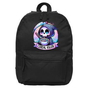 Cereal Killer Breakfast Cereal Bowl Cereals Skull Skeleton Gift 16 in Basic Backpack