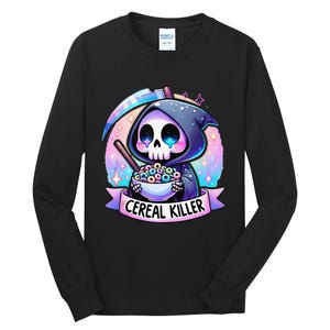 Cereal Killer Breakfast Cereal Bowl Cereals Skull Skeleton Gift Tall Long Sleeve T-Shirt