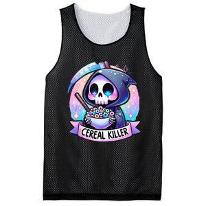 Cereal Killer Breakfast Cereal Bowl Cereals Skull Skeleton Gift Mesh Reversible Basketball Jersey Tank