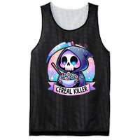 Cereal Killer Breakfast Cereal Bowl Cereals Skull Skeleton Gift Mesh Reversible Basketball Jersey Tank