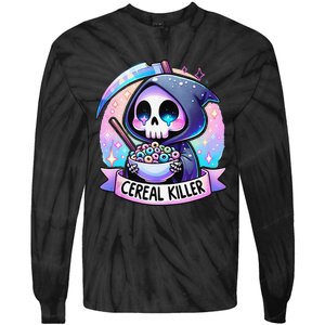 Cereal Killer Breakfast Cereal Bowl Cereals Skull Skeleton Gift Tie-Dye Long Sleeve Shirt