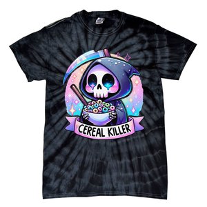 Cereal Killer Breakfast Cereal Bowl Cereals Skull Skeleton Gift Tie-Dye T-Shirt