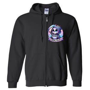 Cereal Killer Breakfast Cereal Bowl Cereals Skull Skeleton Gift Full Zip Hoodie