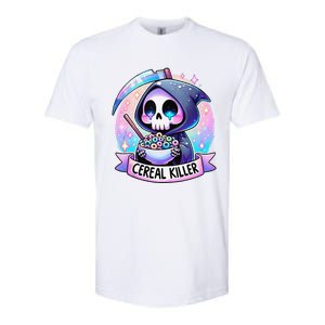 Cereal Killer Breakfast Cereal Bowl Cereals Skull Skeleton Gift Softstyle CVC T-Shirt