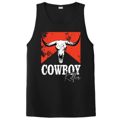 Cowboy Killers Bull Skull Howdy Punchy Western Country Music PosiCharge Competitor Tank