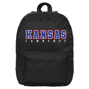 Cool KANSAS Blue & Red Kansas All Caps KANSAS Old School 16 in Basic Backpack