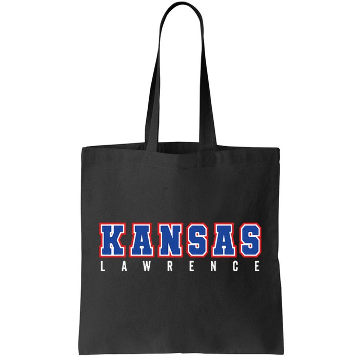 Cool KANSAS Blue & Red Kansas All Caps KANSAS Old School Tote Bag