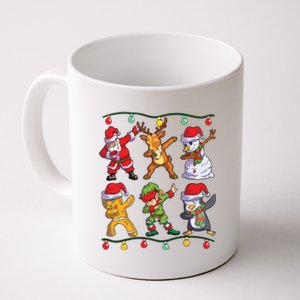 Christmas Kids Boy Dabbing Santa Deer Friends Xmas Coffee Mug