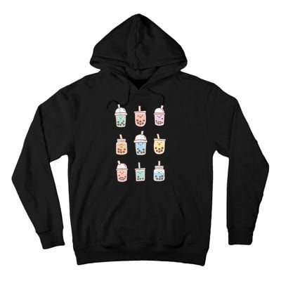 Cute Kawaii Boba Anime Bubble Tea Pastel Tall Hoodie