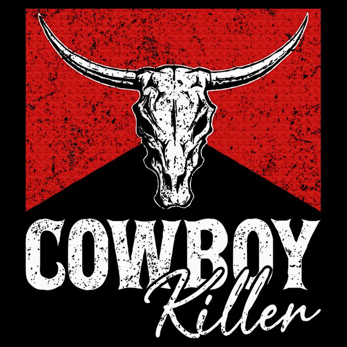 Cowboy Killers Bull Skull Howdy Button