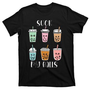 Cute Kawaii Bubble Boba Milk Tea Lover Tapioca Pearls Funny T-Shirt