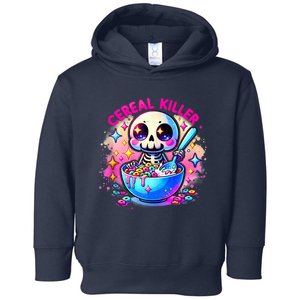 Cereal Killer Breakfast Cereal Bowl Cereals Skull Skeleton Halloween Costumes Toddler Hoodie