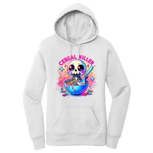 Cereal Killer Breakfast Cereal Bowl Cereals Skull Skeleton Halloween Costumes Women's Pullover Hoodie