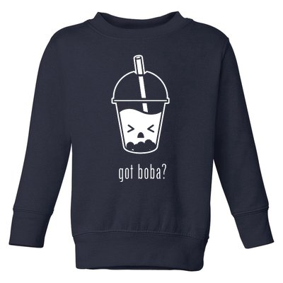 Cute Kawaii Bubble Tea Boba Milk Tea Lover Toddler Sweatshirt