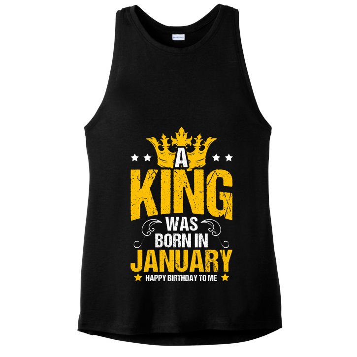 Cute King Birthday Royalty Party Design Gift Ladies PosiCharge Tri-Blend Wicking Tank