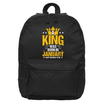 Cute King Birthday Royalty Party Design Gift 16 in Basic Backpack