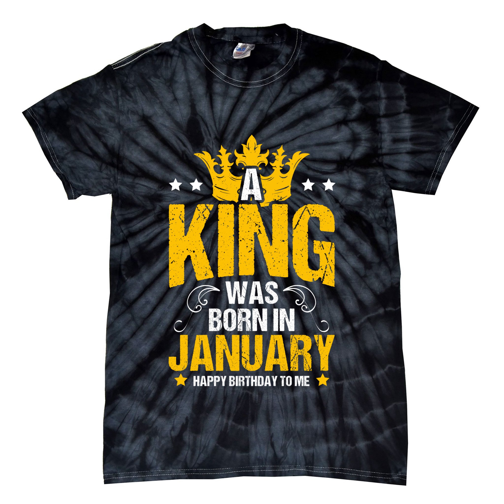 Cute King Birthday Royalty Party Design Gift Tie-Dye T-Shirt