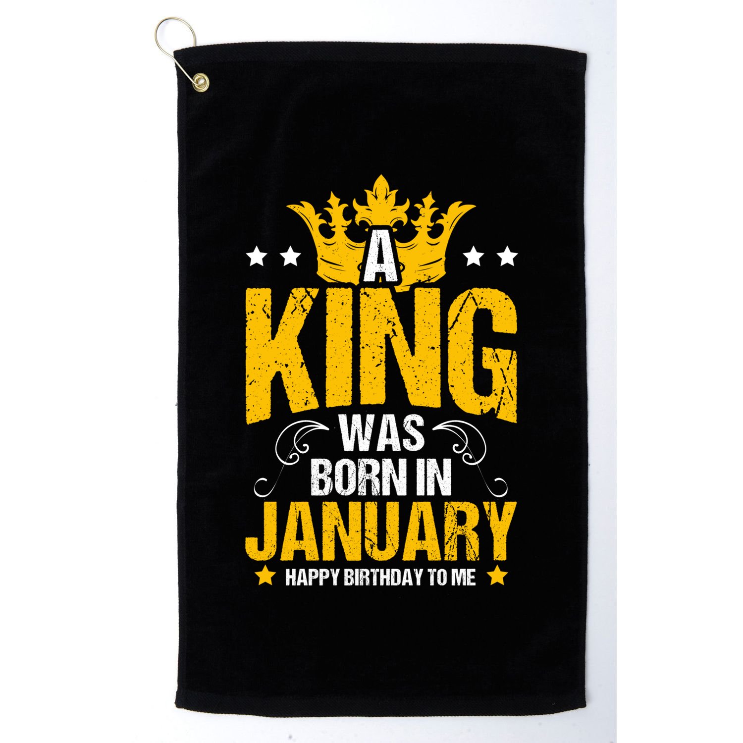 Cute King Birthday Royalty Party Design Gift Golf Towel
