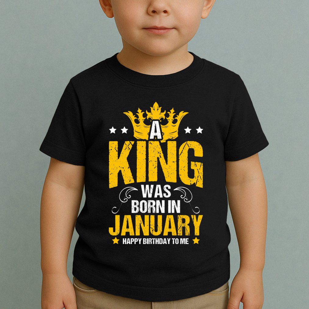 Cute King Birthday Royalty Party Design Gift Toddler T-Shirt