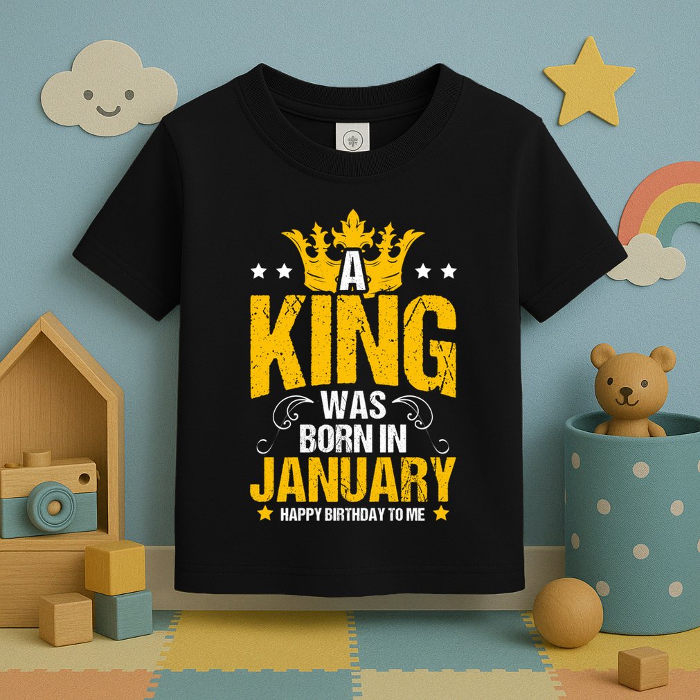 Cute King Birthday Royalty Party Design Gift Toddler T-Shirt
