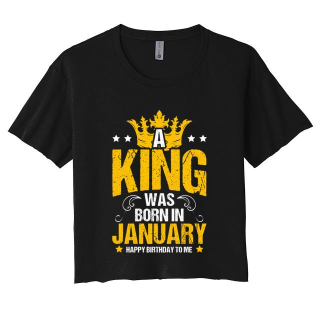 Cute King Birthday Royalty Party Design Gift Crop Top