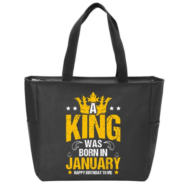 Cute King Birthday Royalty Party Design Gift Zip Tote Bag