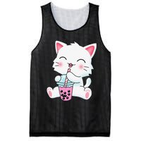 Cute Kawaii Bubble Tea Tshirt Boba Milk Tea Anime Cat Mesh Reversible Basketball Jersey Tank