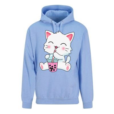 Cute Kawaii Bubble Tea Tshirt Boba Milk Tea Anime Cat Unisex Surf Hoodie