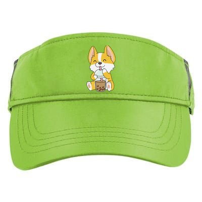 Cute Kawaii Bubble Tea Tshirt Boba Milk Tea Anime Corgi Adult Drive Performance Visor