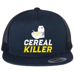 Cereal Killer Breakfast Lover Funny Flat Bill Trucker Hat