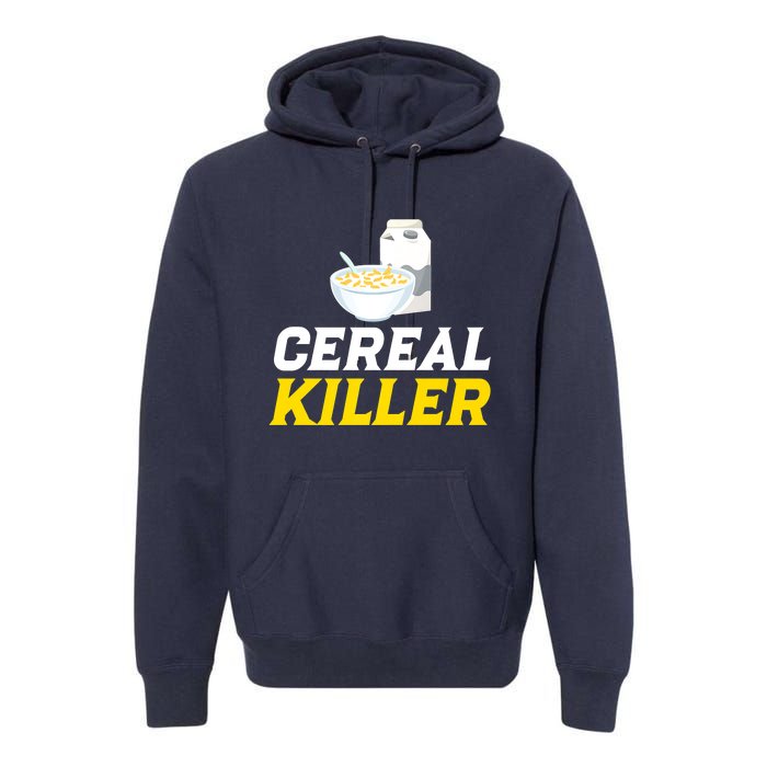 Cereal Killer Breakfast Lover Funny Premium Hoodie